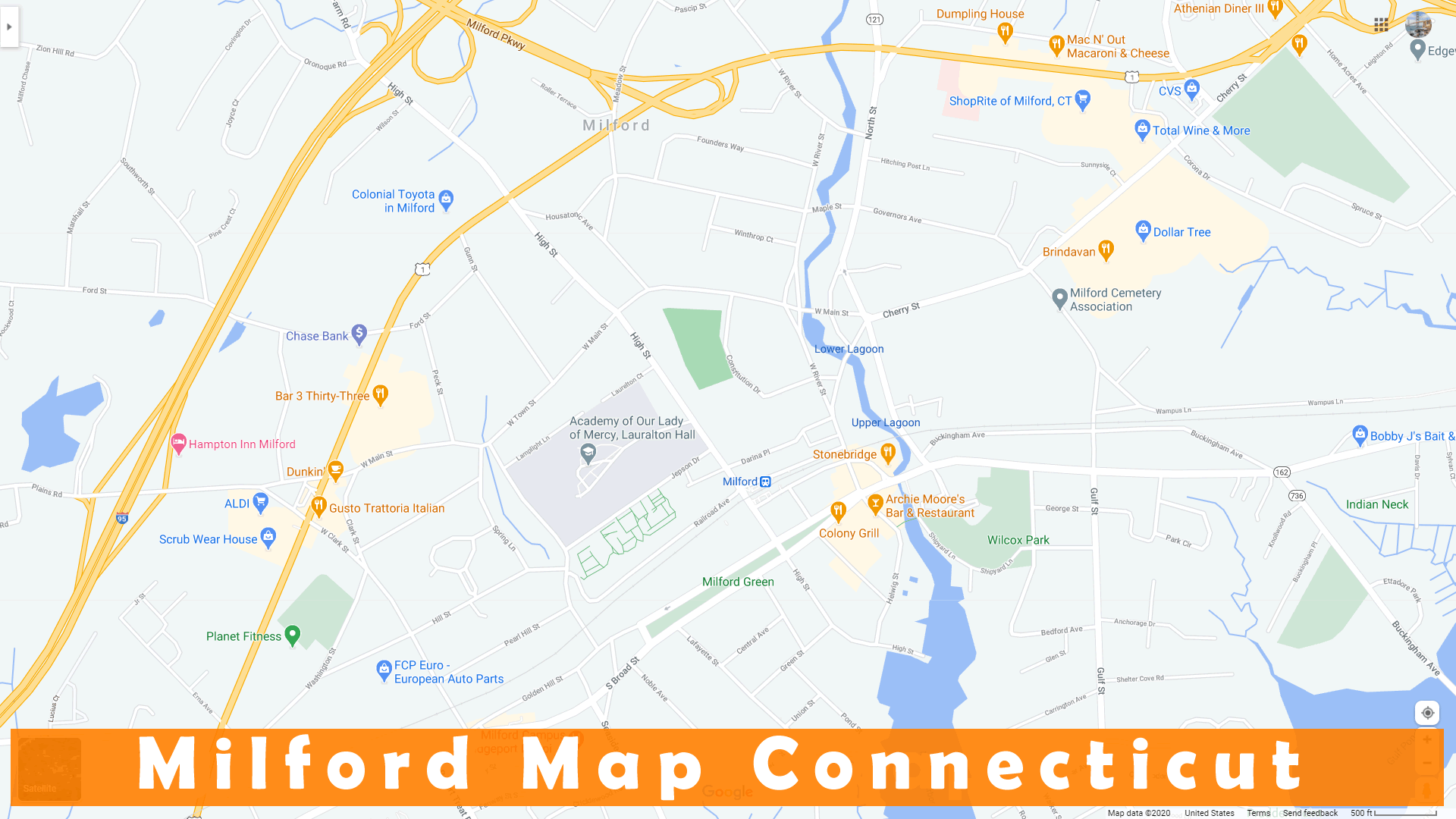 Milford Connecticut Map
